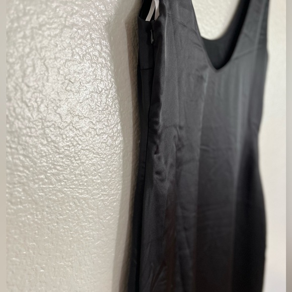 NWOT Enchanting Sophistication Black Satin Mermaid Maxi Dress - Picture 6 of 8